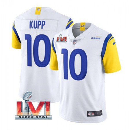 Tröjor Los Angeles Rams Cooper Kupp 10 Vit 2022 Super Bowl LVI Vapor Limited - Män Tröjor Los Angeles Rams Cooper Kupp 10 Vit 2022 Super Bowl LVI Vapor Limited - Män